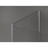 Mexen Kioto Duschwand Walk-in 120 x 100 x 30 cm, schwaarze Rumm, Chrom - 800-120-100-221-01-70-030