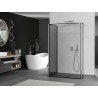 Mexen Kioto dušisein Walk-in 110 x 110 x 30 cm, must raam, kroom - 800-110-110-221-01-70-030