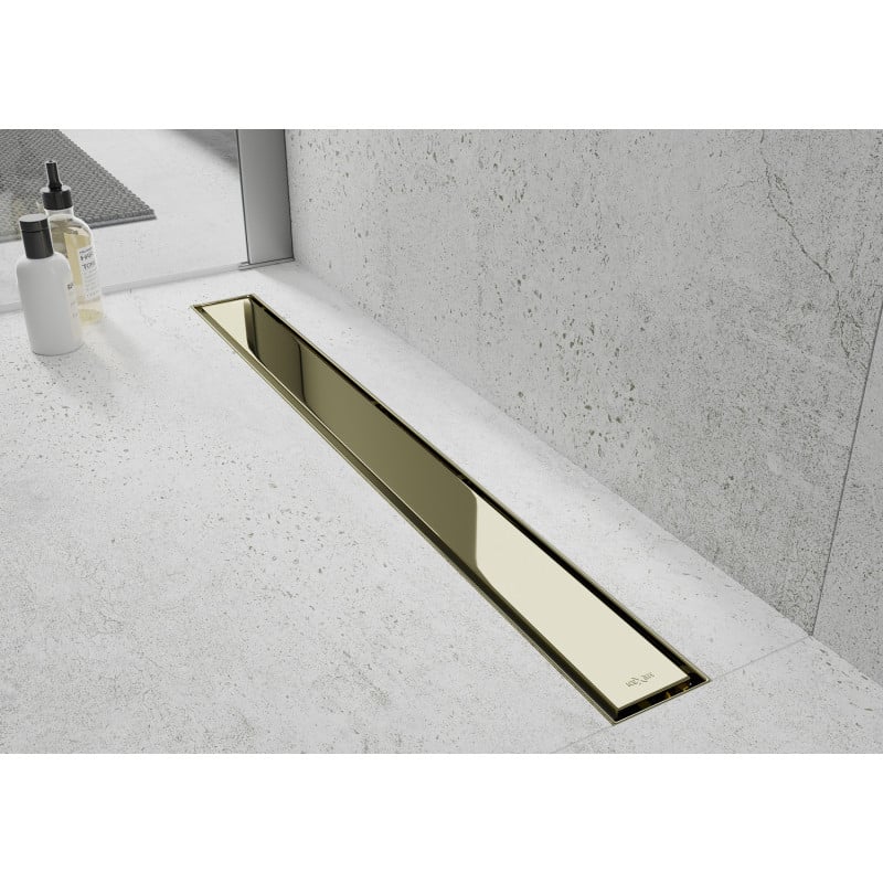 Mexen Flat M13 cubierta 2 en 1 para desagüe lineal 70 cm, oro - 1519070