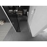 Mexen Kioto dušisein Walk-in 100 x 100 x 30 cm, must raam, valge - 800-100-100-221-20-70-030