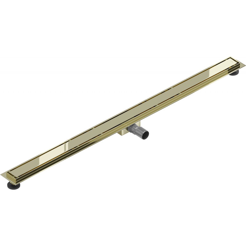 Mexen Flat M13 ralo linear 2 em 1 120 cm, dourado - 1510120