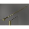 Mexen Kioto Duschwand Walk-in 140 x 110 x 40 cm, schwarzes Muster, Gold - 800-140-110-221-50-70-040