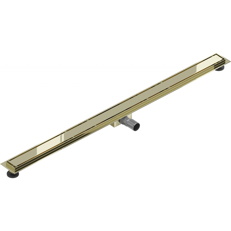 Mexen Flat M13 évacuation linéaire 2en1 140 cm, doré - 1510140