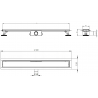 Mexen Flat M13 odpływ liniowy 2w1 120 cm, czarny - 1710120