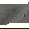 Mexen Kioto Duschwand Walk-in 100 x 70 x 40 cm, schwarzer Rahmen, gold gebürstet - 800-100-070-221-55-70-040