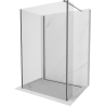 Mexen Kioto Walk-in Shower Wall 105 x 100 x 30 cm, Transparent, Gun Gray Brushed - 800-105-100-221-66-00-030