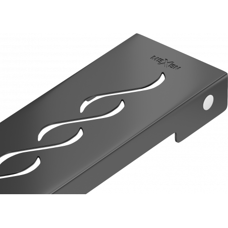 Mexen Flat M18 Ofdeckung fir linear Oflaf 50 cm, schwaarz - 1723050