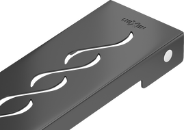 Mexen Flat M18 pārklājums lineārai notekai 60 cm, melns - 1723060