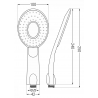 Mexen R-73 zwarte handdouche met 1 functie - 79573-70