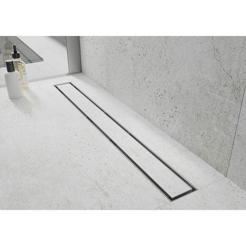 Mexen Flat 360° M13 rotējošs līnijas notekas 2v1 90 cm, inox - 1010090-40