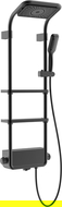 Mexen Dazz opbouw douche set met regendouche en kraan, zwart- 78107-70