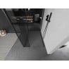 Mexen Kioto dušisein Walk-in 140 x 100 x 30 cm, läbipaistev, must - 800-140-100-221-70-00-030