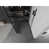 Mexen Kioto tuš pregrada Walk-in 130 x 105 x 30 cm, prozorna, črna - 800-130-105-221-70-00-030