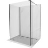 Mexen Kioto Duschwand Walk-in 115 x 90 x 40 cm, transparent, schwarz - 800-115-090-221-70-00-040