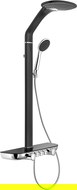 Mexen Bolt opbouw douche set met regendouche en kraan, zwart/chroom - 78108-71
