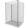 Mexen Kioto Duschwand Walk-in 90 x 70 x 40 cm, transparent, Gun Metal - 800-090-070-221-95-00-040