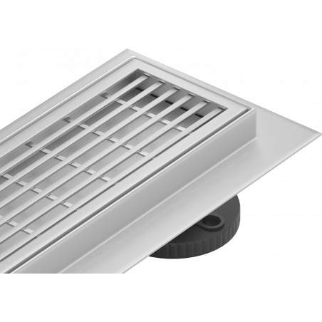 Mexen Flat 360° M33 drehbarer Linienablauf 80 cm, Inox - 1033080-40