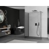 Mexen Kioto Tuš zid Walk-in 110 x 100 x 40 cm, transparentan, gun metal - 800-110-100-221-95-00-040