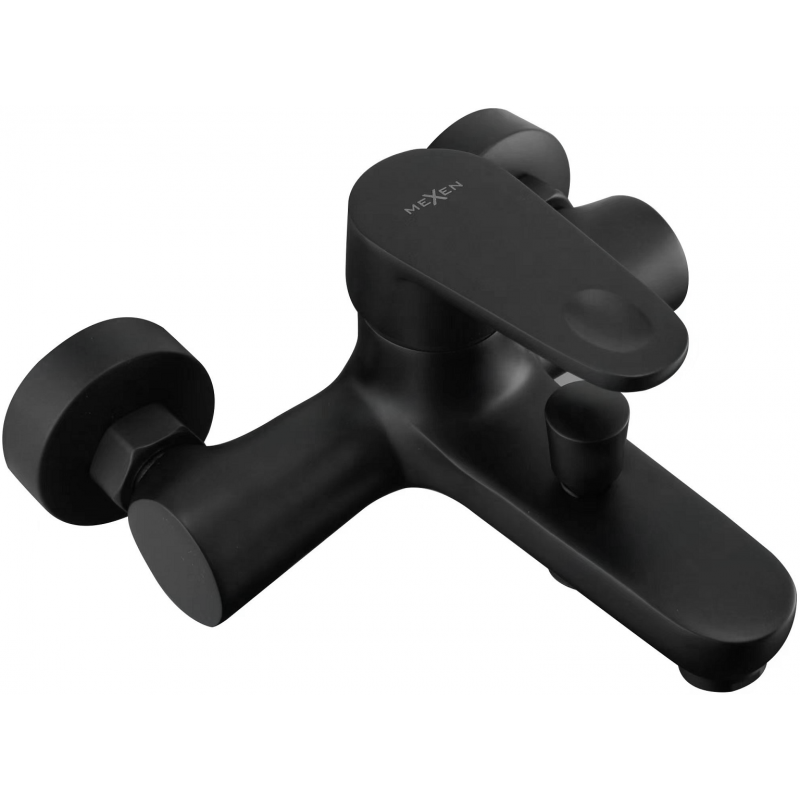 Mexen Kama grifo de bañera, negro - 72530-70