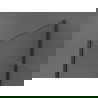 Mexen Kioto douchewand Walk-in 110 x 70 x 40 cm, zwarte rand, kanonmetaal - 800-110-070-221-95-70-040