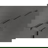 Mexen Kioto douchewand Walk-in 110 x 70 x 40 cm, zwarte rand, kanonmetaal - 800-110-070-221-95-70-040
