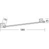 Mexen Vane Handtuchhalter, Chrom - 7020924-00