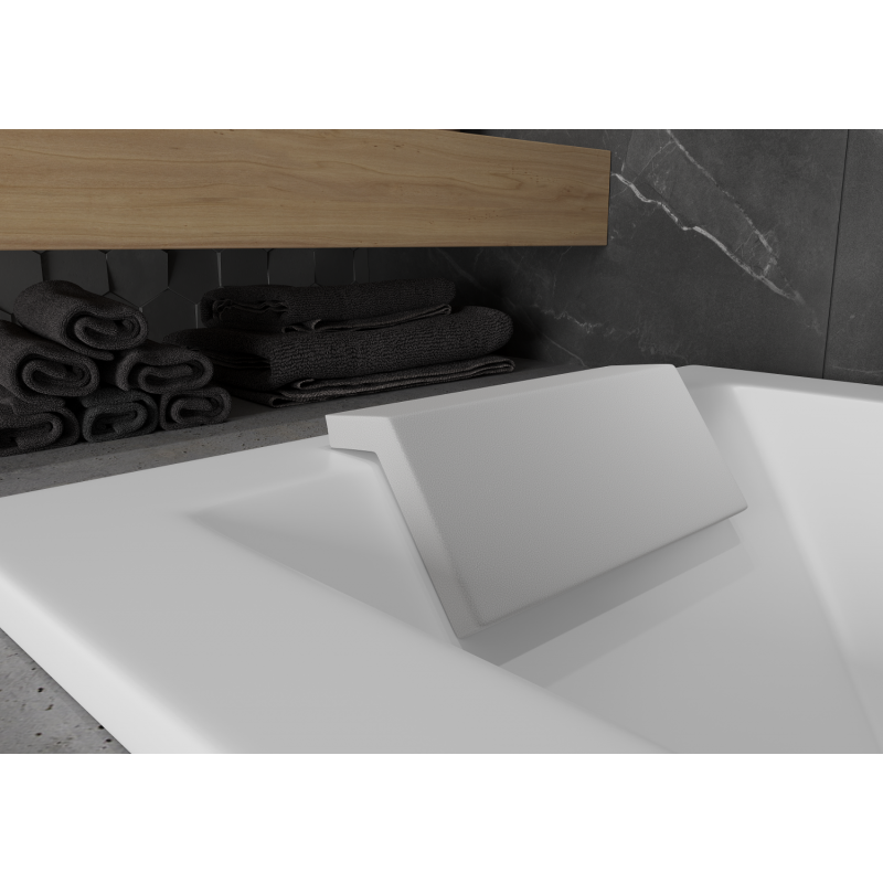 Mexen M09 badkuip hoofdkussen, wit - 55009-00