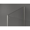 Mexen Kioto panel za tuširanje Walk-in 125 x 100 x 30 cm, proziran, brušeni nikal - 800-125-100-221-97-00-030