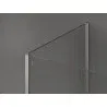 Mexen Kioto paroi de douche walk-in 140 x 105 x 30 cm, transparent, nickel brossé - 800-140-105-221-97-00-030