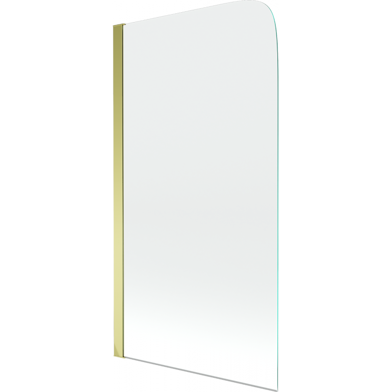 Mexen Felix Wannenabtrennung 1-flügelig 70 x 140 cm, transparent, gold - 890-070-001-50-00