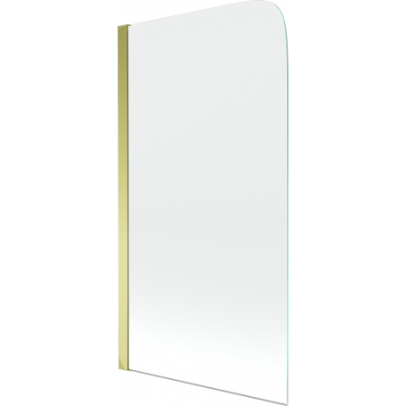 Mexen Felix 1-panel bath screen 70 x 140 cm, transparent, gold - 890-070-001-50-00