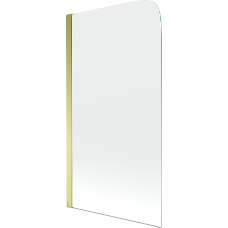 Mexen Felix einflügelige Badewannenfaltwand 70 x 140 cm, transparent, gold - 890-070-001-50-00