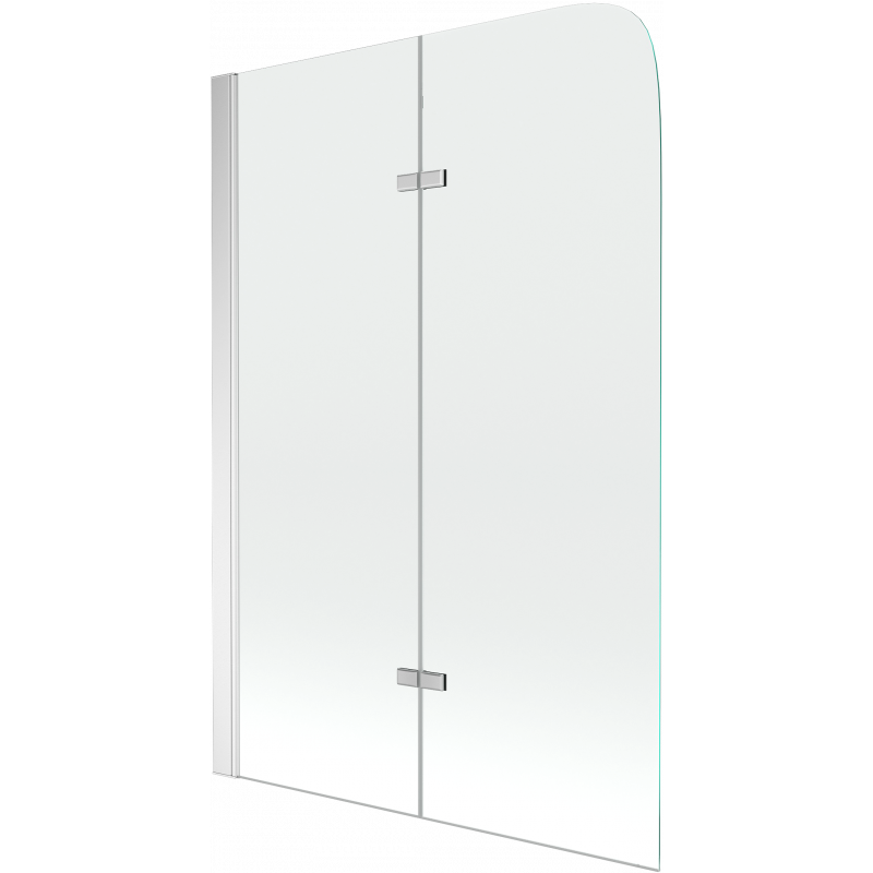 Mexen Felix 2-panel bath screen 80 x 140 cm, transparent, chrome - 890-080-002-01-00