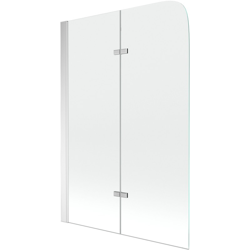Mexen Felix dvodijelna pregrada za kadu 80 x 140 cm, prozirna, krom - 890-080-002-01-00