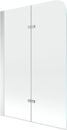 Mexen Felix 2-panel bathtub screen 80 x 140 cm, transparent, chrome - 890-080-002-01-00