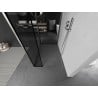 Mexen Kioto dušisein Walk-in 130 x 110 x 30 cm, must raam, harjatud nikkel - 800-130-110-221-97-70-030