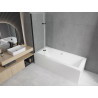 Mexen Felix mampara de baño abatible de 2 hojas 100 x 140 cm, transparente, negro - 890-100-002-70-00