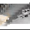 Mexen Alex Duschabtrennung 1-flügelig 70 x 140 cm, schwarzes Gitter - 893-070-001-70-77