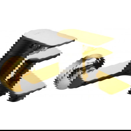 Mexen Alfa grifo de bañera, negro/dorado - 745730-75