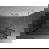 Mexen Kioto Duschwand Walk-in 120 x 100 x 40 cm, schwarze Rahmen, gebürsteter Nickel - 800-120-100-221-97-70-040
