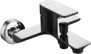 Mexen Alfa bath faucet, black/chrome - 745730-71