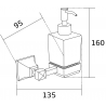 Mexen Dalia soap dispenser, chrome - 70173388-00