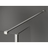 Mexen Kioto dušisein Walk-in 125 x 90 x 40 cm, läbipaistev, harjatud nikkel - 800-125-090-221-97-00-040