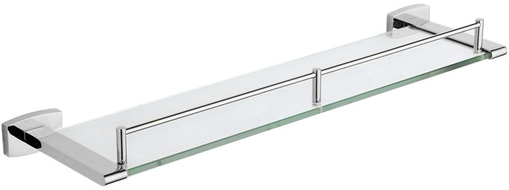 Mexen Zoja hangende glazen plank, chroom - 7019137-00