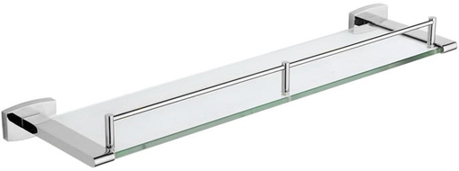 Mexen Zoja svävande glasshylla, krom - 7019137-00