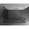 Mexen Kioto paroi de douche Walk-in 105 x 90 x 40 cm, transparente, nickel brossé - 800-105-090-221-97-00-040