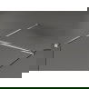 Mexen Kioto Duschwand Walk-in 70 x 70 cm, transparent, gebürstetes Nickel - 800-070-202-97-00-070