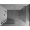 Mexen Kioto dušisein Walk-in 110 x 80 cm, läbipaistev, harjatud nikkel - 800-110-202-97-00-080