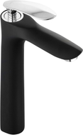 Mexen Lily high washbasin faucet, black/chrome - 73610-17