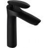 Mexen Lily grifo alto para lavabo, negro - 73610-70